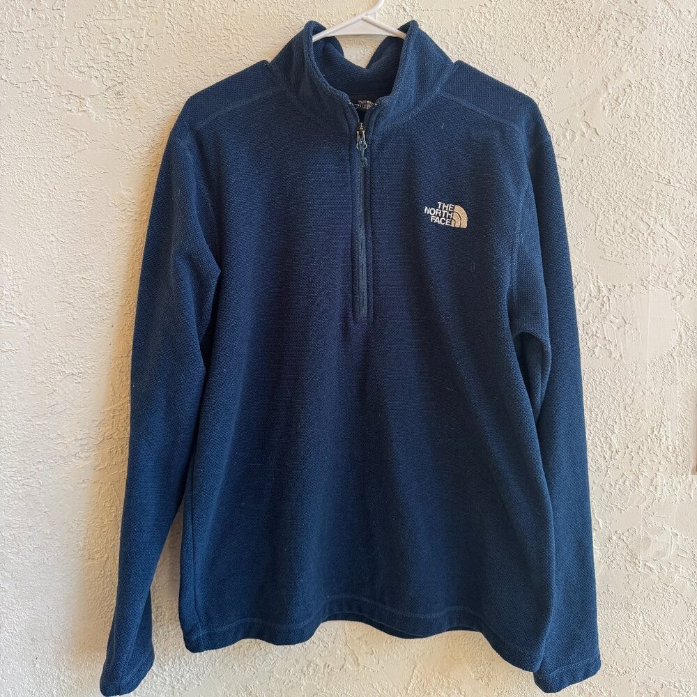 The North Face Mens Blue Quarter Zip Size Large
